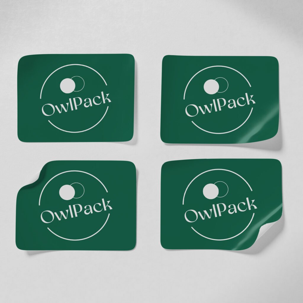 Rectangle Square Sticker Rectangle Stickers – OwlPack